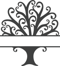 Load image into Gallery viewer, Family Tree Monogram Split

