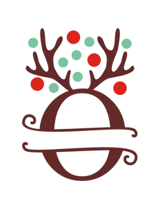 Reindeer Antler & Lights monogram